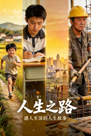 剧情片《人生之路》海报 - 感人至深的人生故事